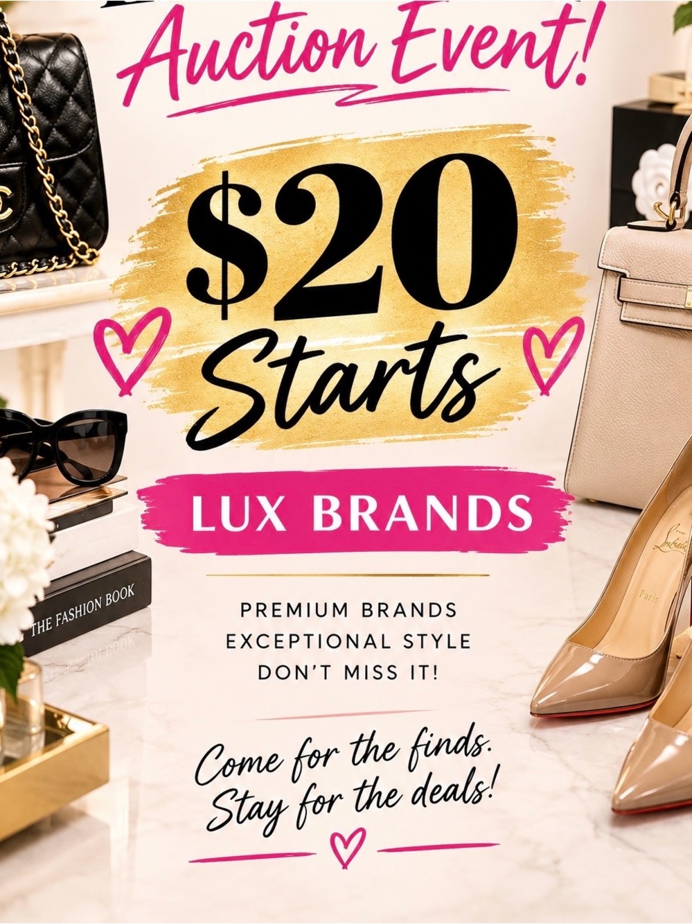 😱 $20 START LIVE AUCTION | UNLISTED LUXE FINDS 🛍️